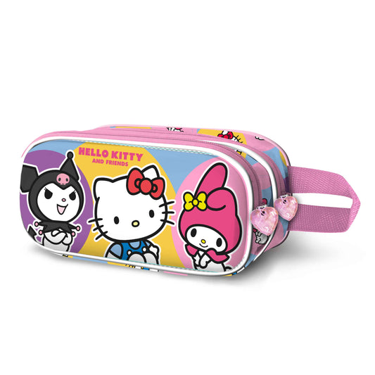 Estuche doble para lápices Hello Kitty Happy-3D