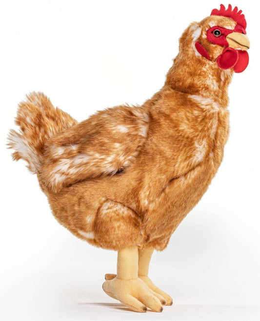 Bruine kip pluche speelgoed