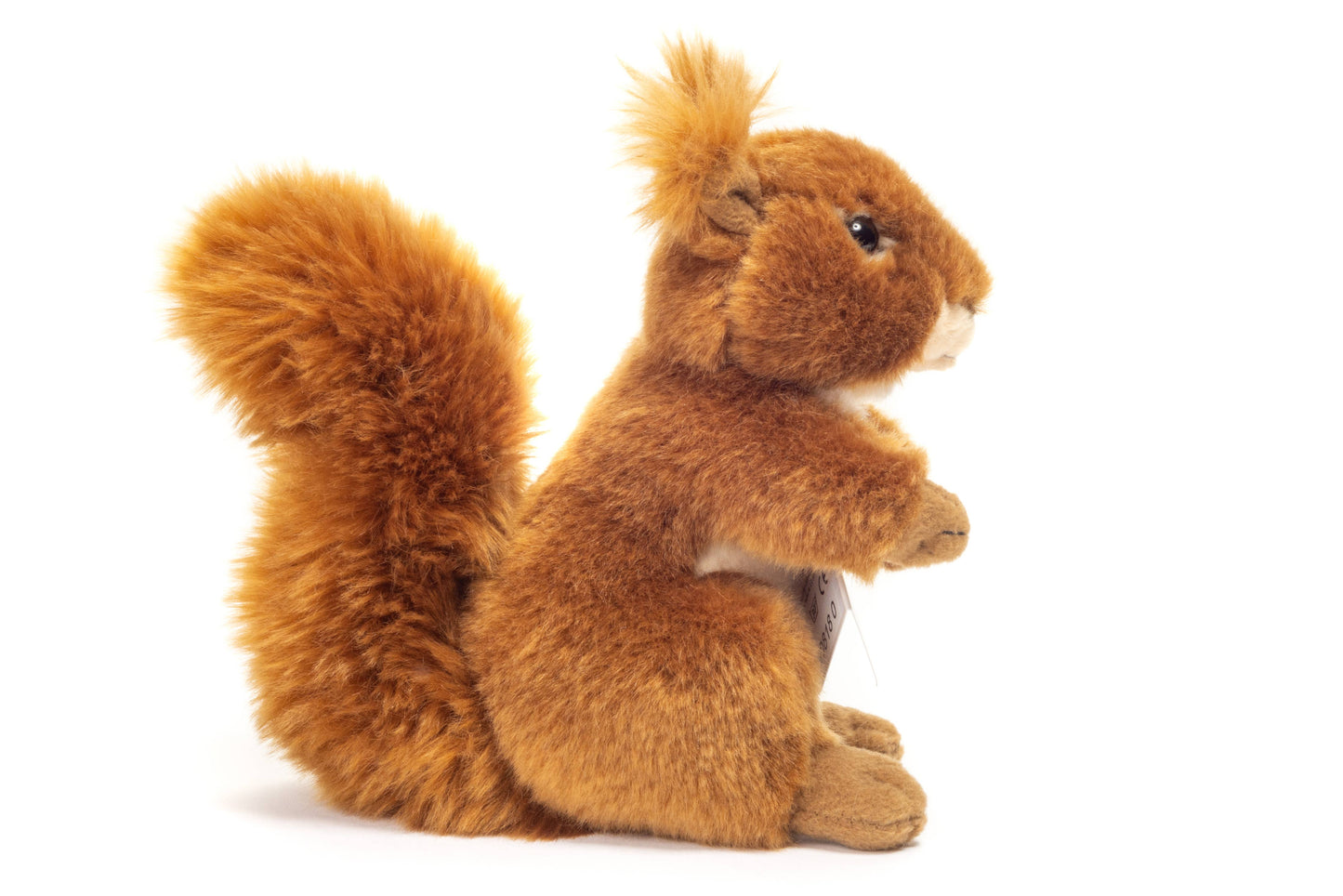 Brinquedo de peluche de esquilo vermelho