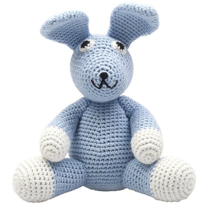Peluche XL en Crochet - Lapin bleu clair