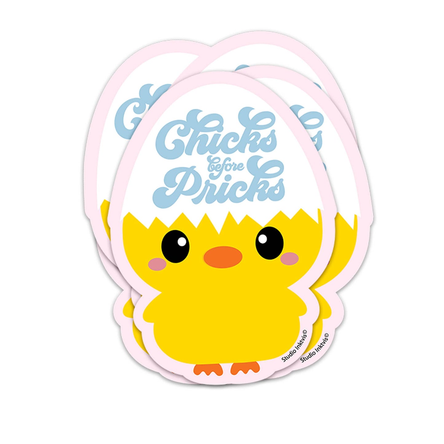 Autocollants Poussin « Chicks before Pricks »