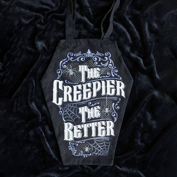 Sac cabas en forme de cercueil « The Creepier the Better »