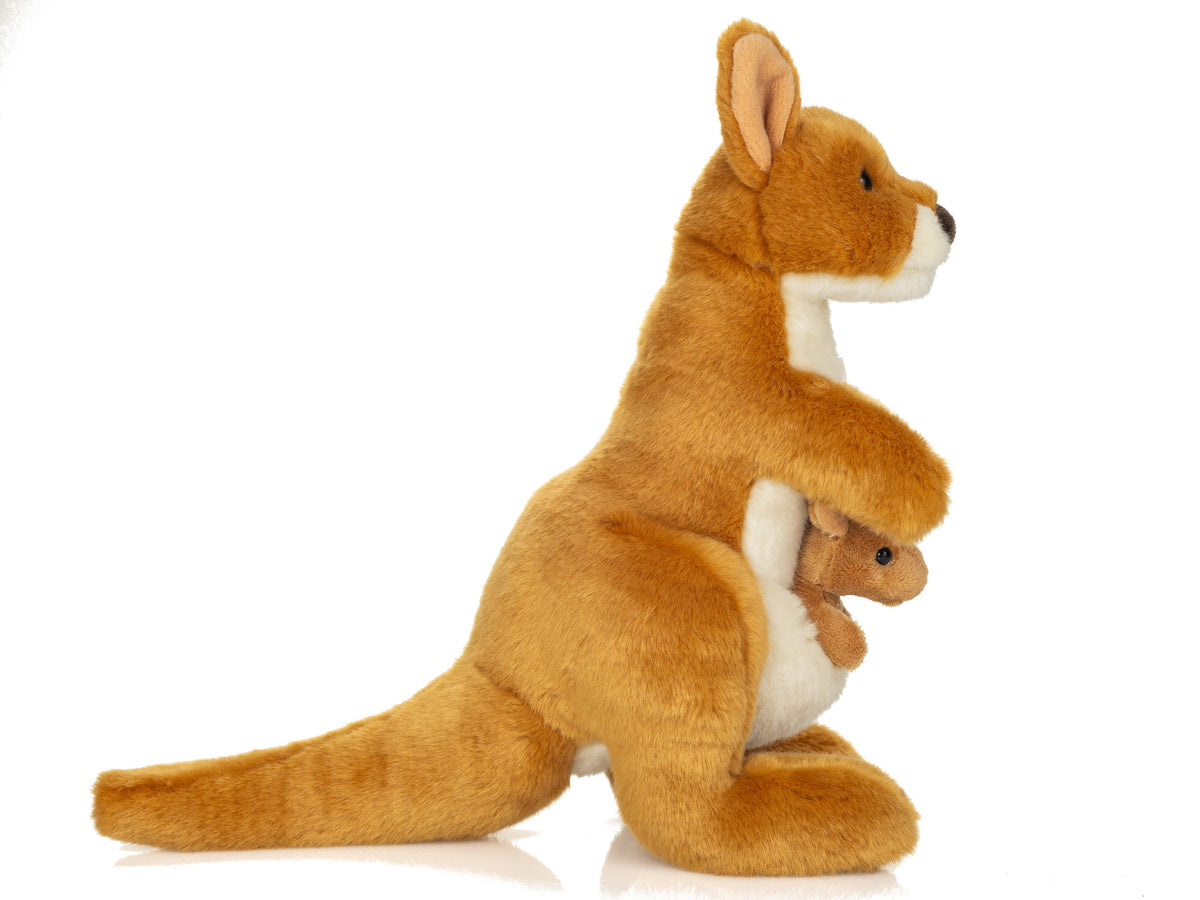 Peluche Canguro con Bebé – 30 cm