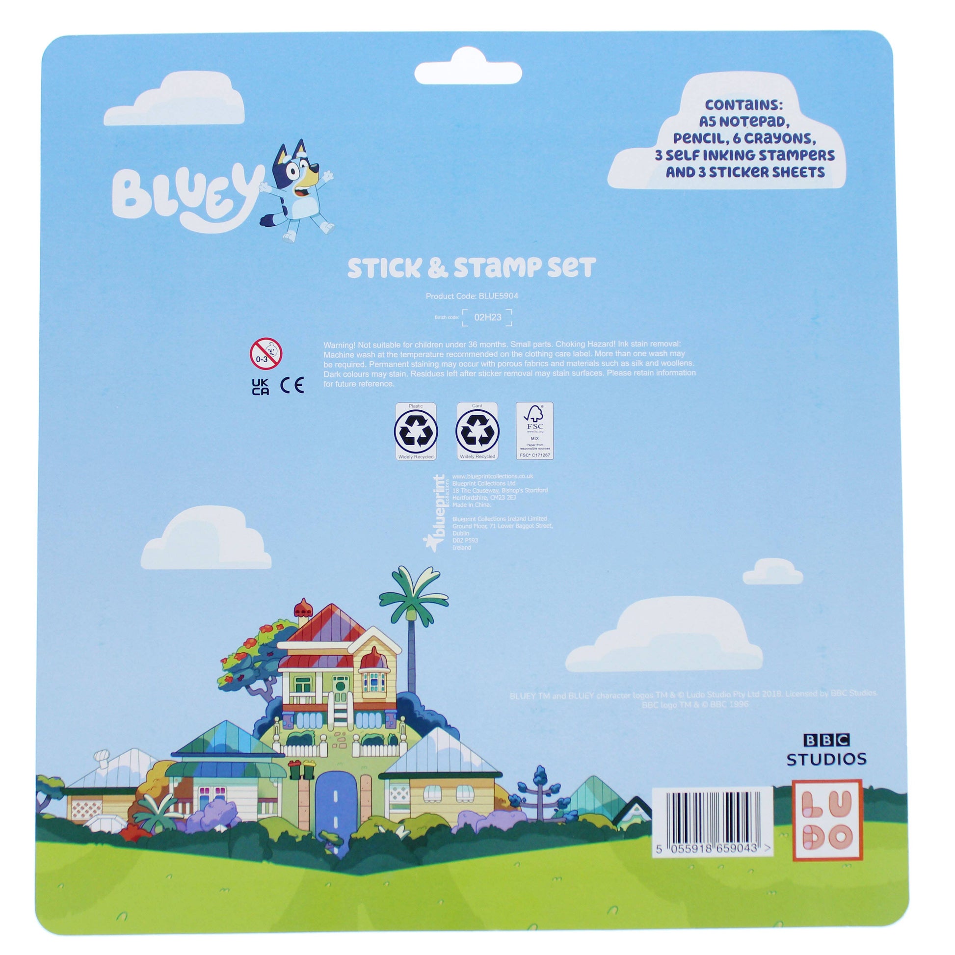 Ensemble – Bluey de coloriage, autocollants et tampons | Blueprint Collections – vue 2