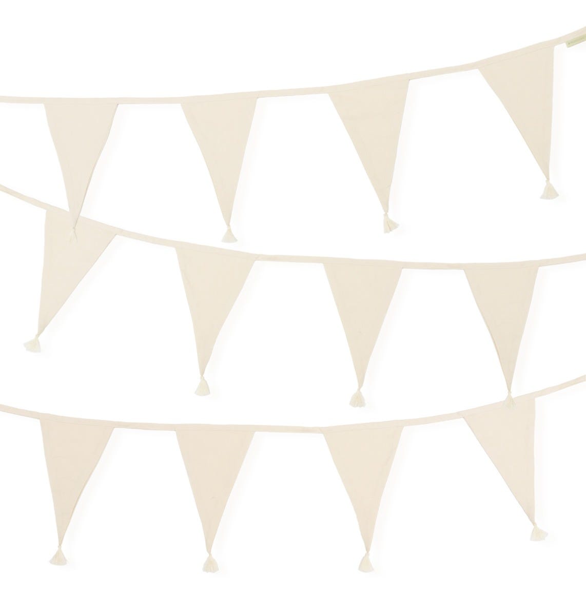 Guirlande décorative en coton - Crème – vue 4 – A Little Lovely Company