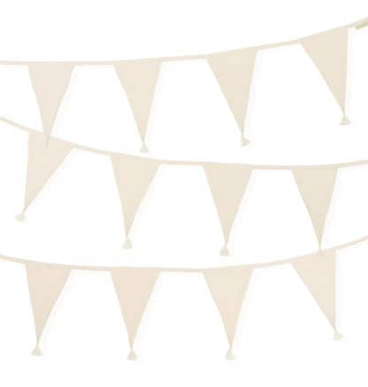 Guirlande décorative en coton - Crème – vue 4 – A Little Lovely Company