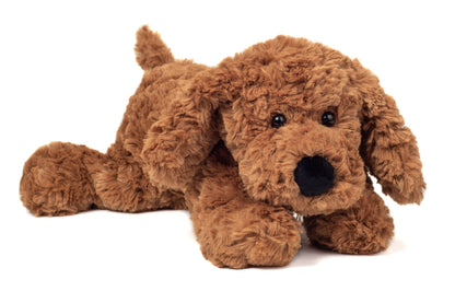 Peluche chien marron