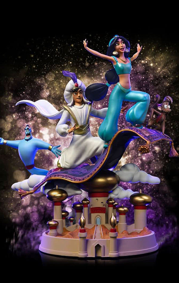 Statue Aladdin and Jasmine Deluxe - Disney 100th - Aladdin - Art Scale 1/10 - Disney Classics