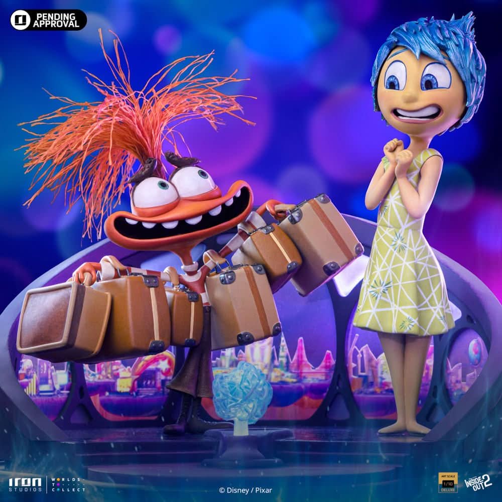 Statue Joy and Anxiety Deluxe - Inside Out 2 - Art Scale 1/10 - The Lion King