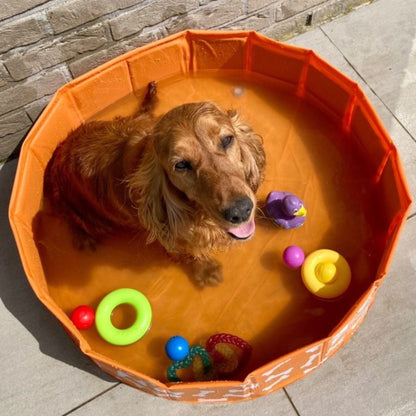 Dog Pool - Orange - Bonebash - Ø 80 cm