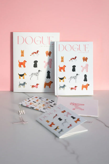 Birthday dogs pattern - Greeting card - Gold Foil