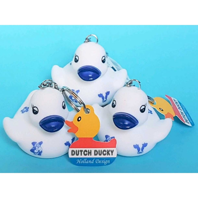 Porte-clés canard Dutch Ducky à décor bleu de Delft – vue 3