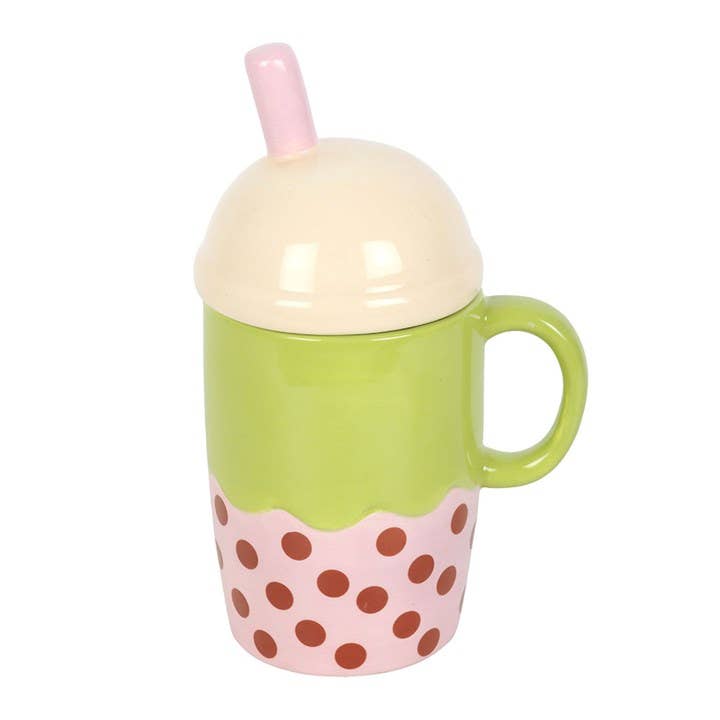 Mug à Couvercle Bubble Tea Kawaii
