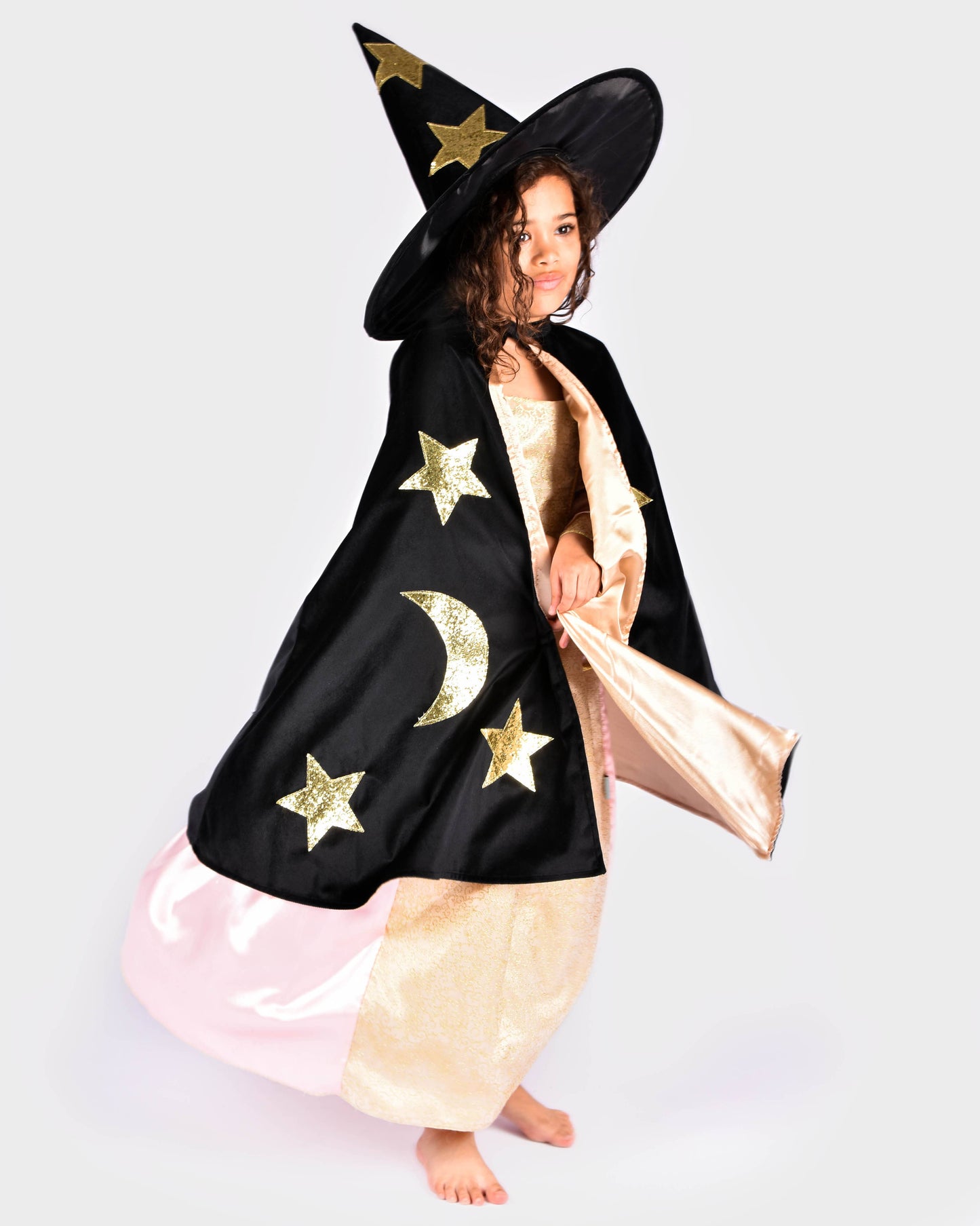 Chapeau Cape W. en velours et satin noir 3-8 ans