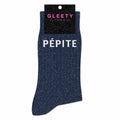 Chaussettes à Paillettes Pépite Marine