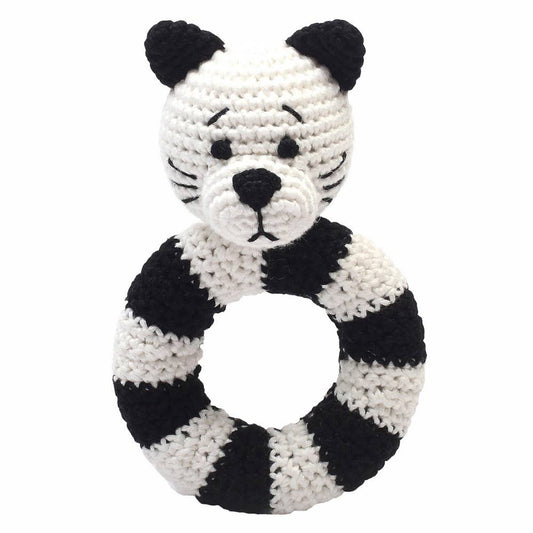 Sonajero de anillo - Gato blanco