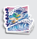 Autocollant Canard Colvert Surfeur