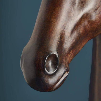 Lampadaire Amadeus, marron, 47 x 40 x 153 cm