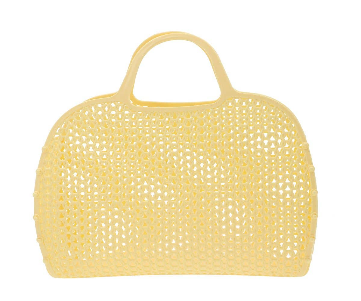 Bolso retro vintage amarillo limón