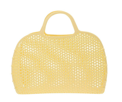 Bolso retro vintage amarillo limón