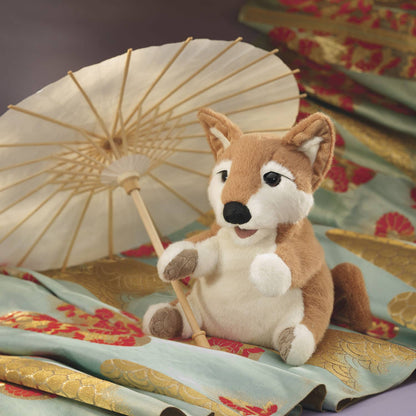 Marionnette à main Shiba Inu Folkmanis réaliste