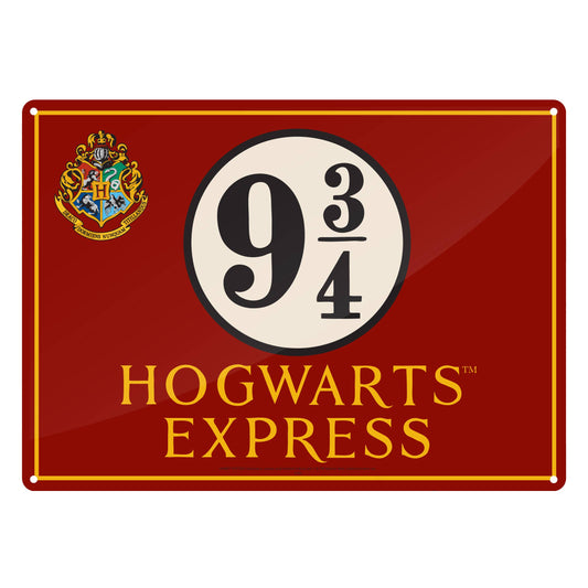 Letrero de hojalata - Harry Potter (Expreso de Hogwarts)