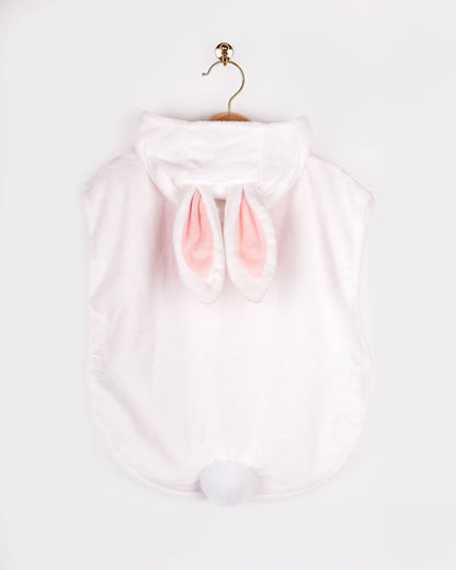 Mini cape lapin 86-110 cm pour enfants de 1 à 4 ans