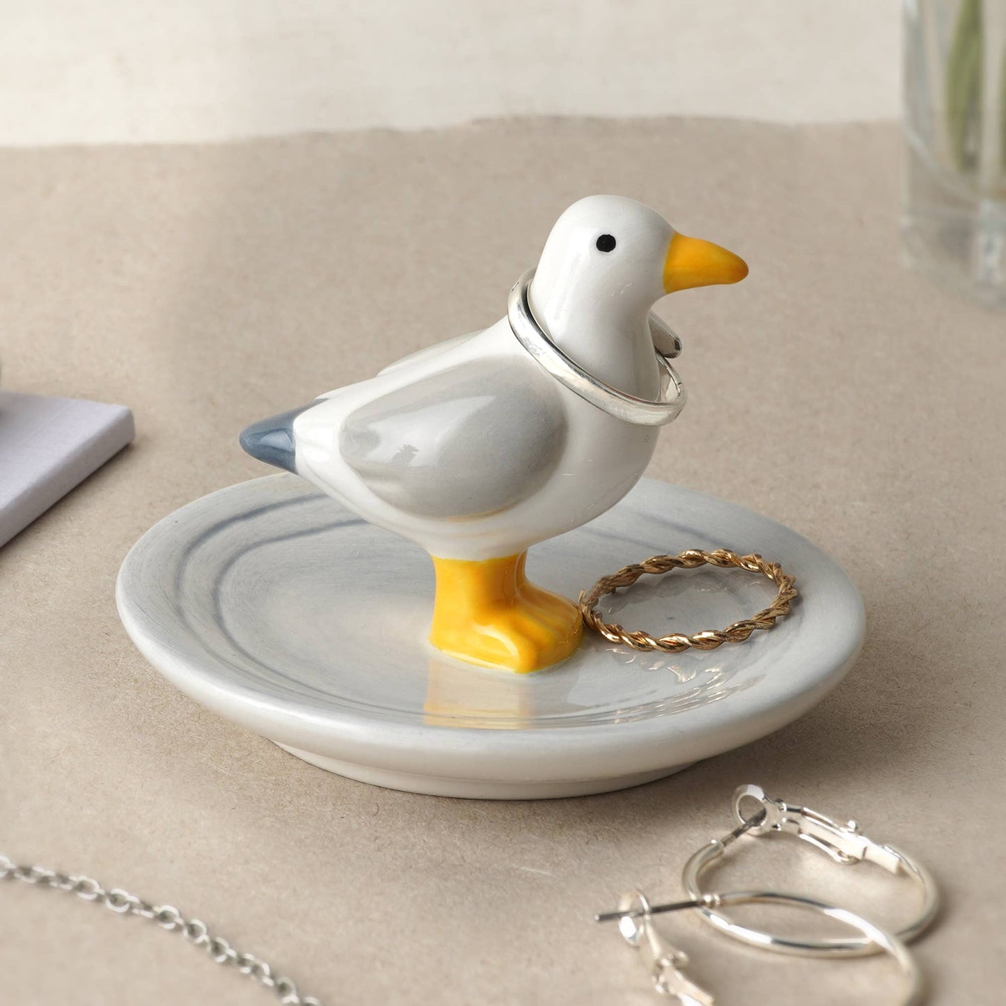 Coastal Living Seagull Ring Plate in a Gift Box
