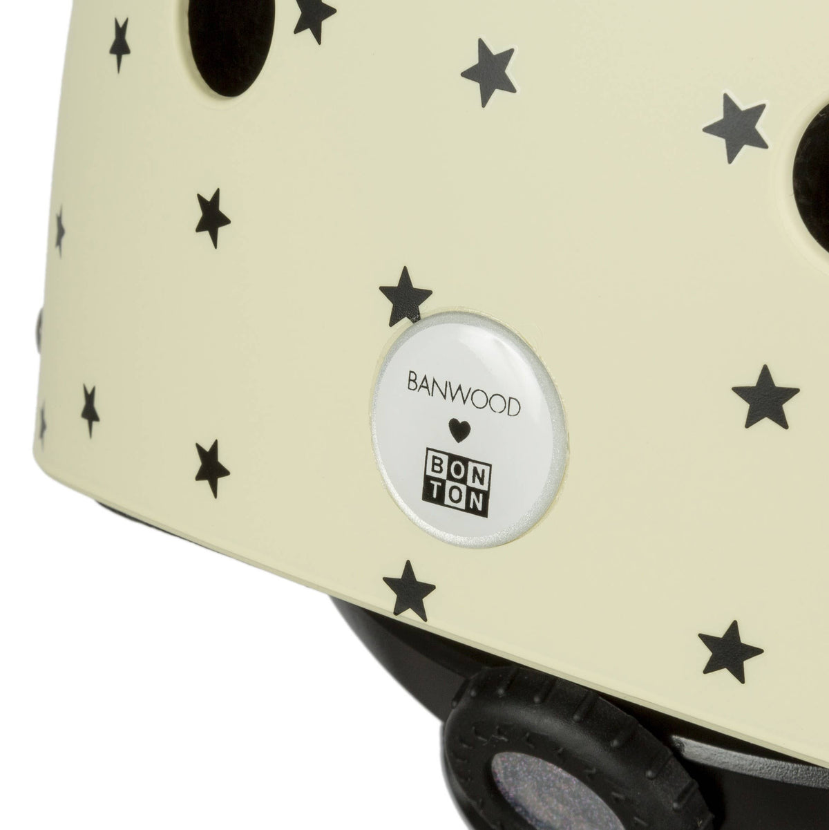 Casco infantil - Estrellas color crema mate