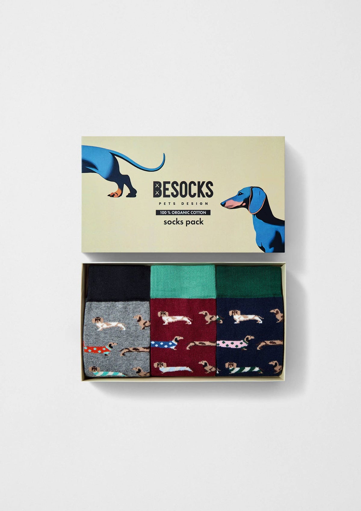 Pack de chaussettes Pets - 100 % coton biologique: Multicolor / 41-46