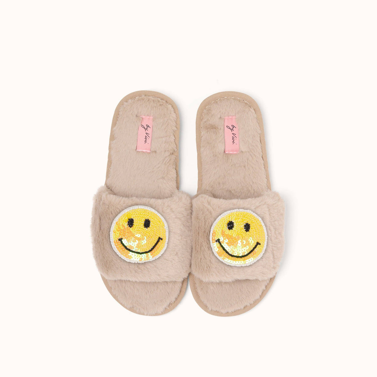 Paire de Broches pour Chaussons - Smiley Jaune