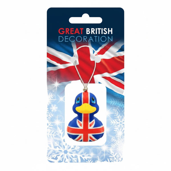 Decorazione da appendere a forma di anatra Union Jack