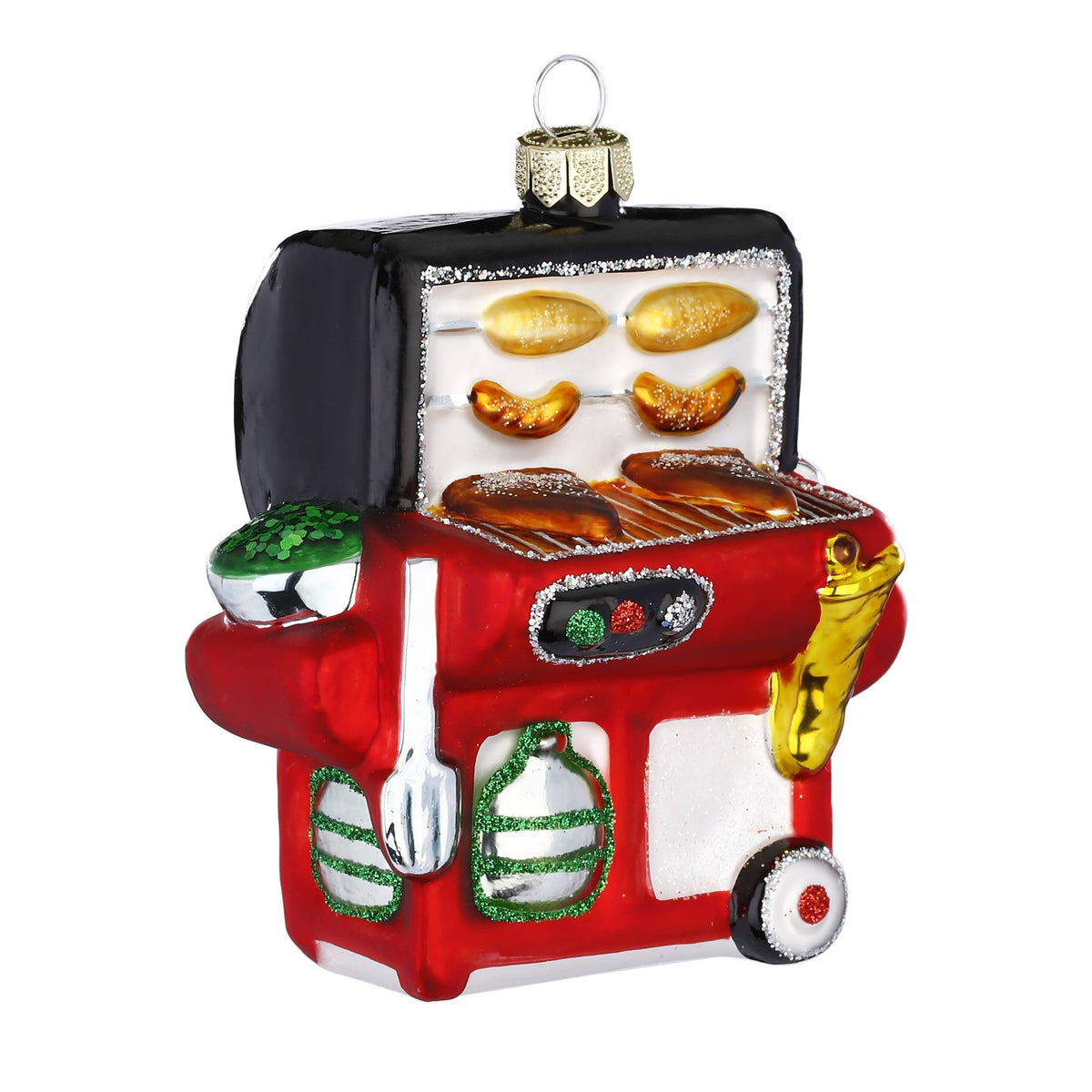Ornement de Noël barbecue, verre, 9 cm – Holly & Jolly