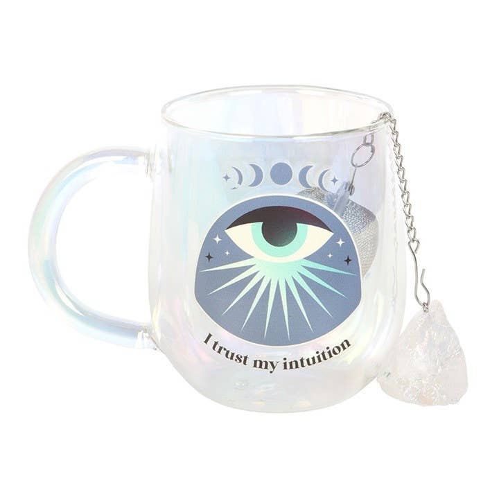 Mug en Verre Double Paroi Intuition + Infuseur Aura – 250 ml