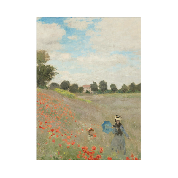 Torchon Monet, Champ de coquelicots