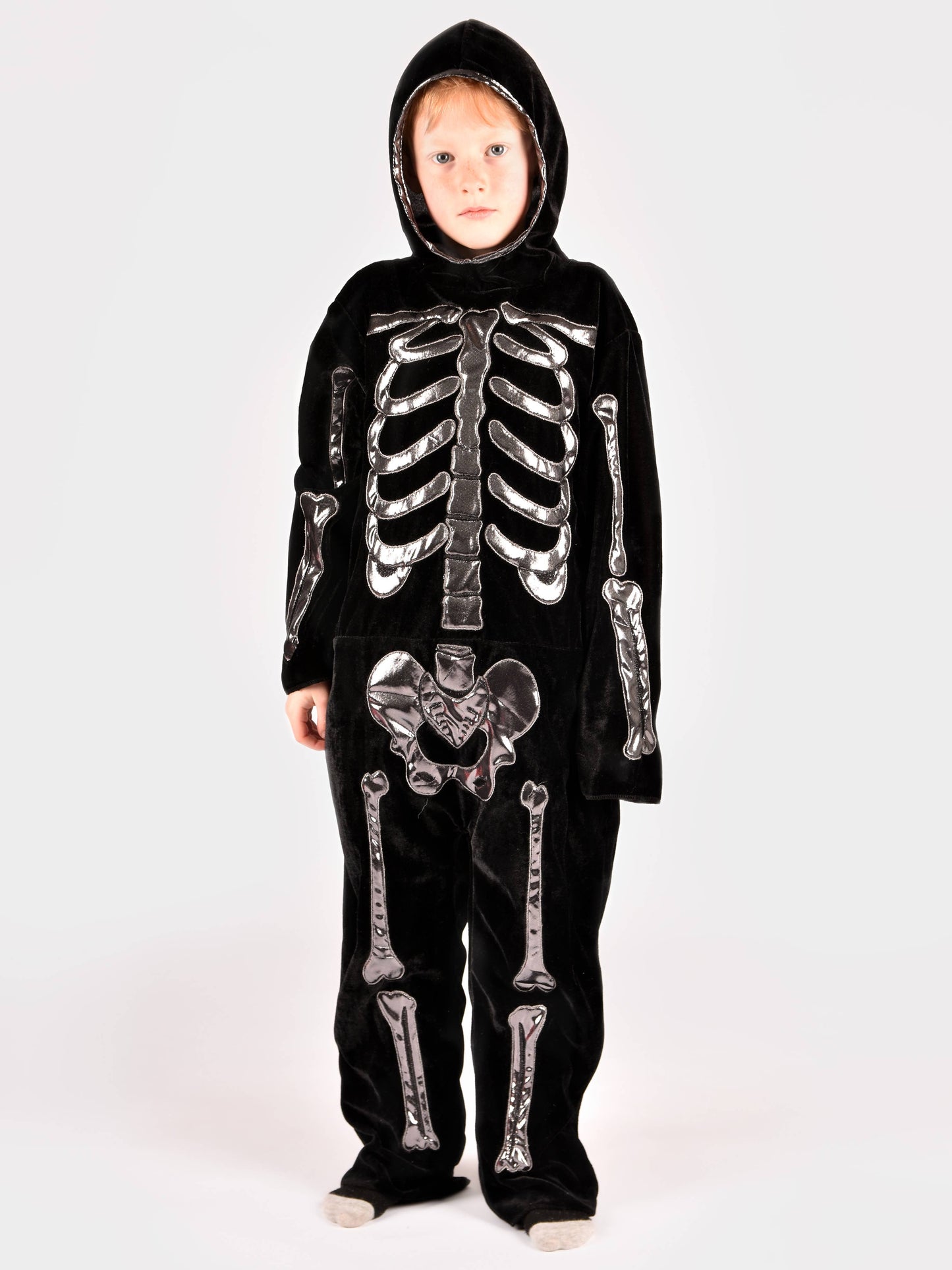 Combinaison squelette Deluxe 110 cm pour enfants de 4-5 ans