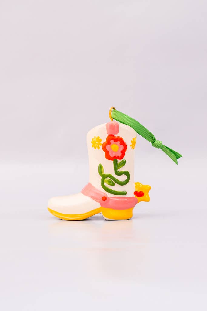 Cowgirl Boot Hanging Decoration