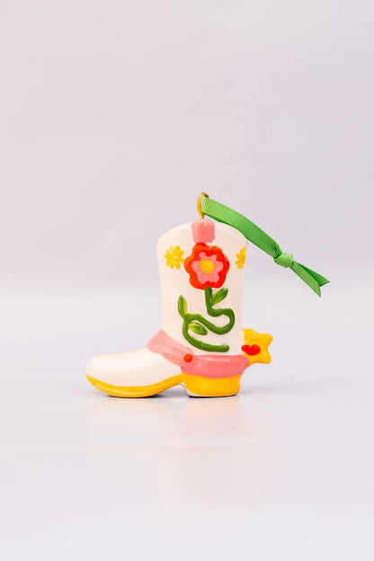 Cowgirl Boot Hanging Decoration