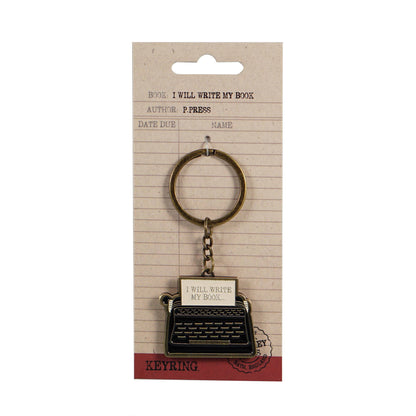 Porte-clés Pulteney Press J'écrirai