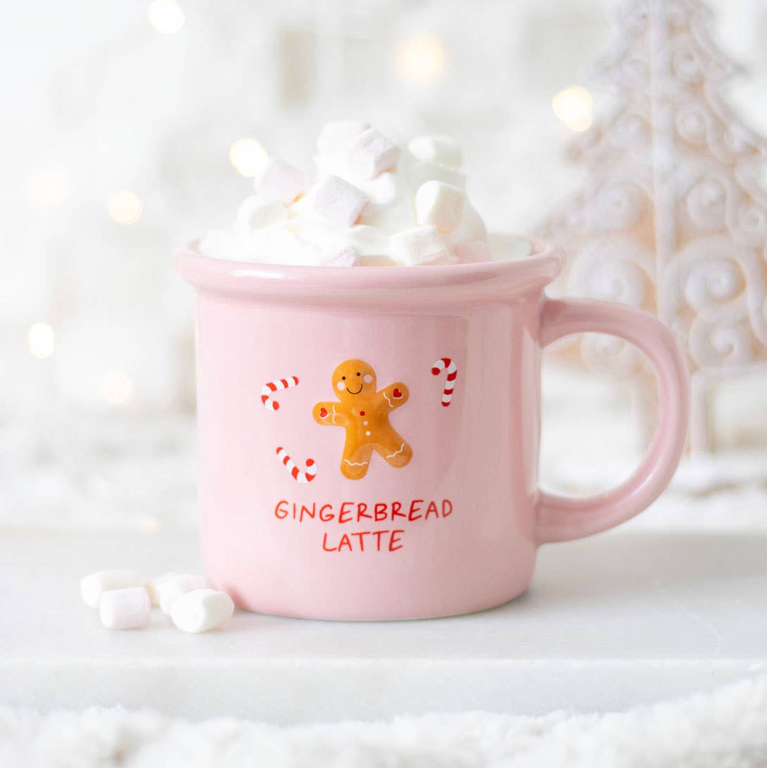 Tasse de Noël Pain d’épices Rose