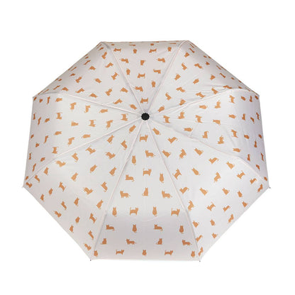 Guarda-chuva Meowmbrella Calico com capa, em neoprene.