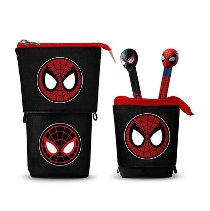 Trousse Portatout Mignonne + 2 Stylos Gel Effaçables Marvel Spider-Man « Peter »