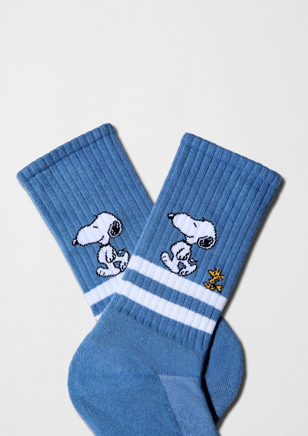 BeSnoopy Rayures Street Bleu - Chaussettes 100 % coton biologique