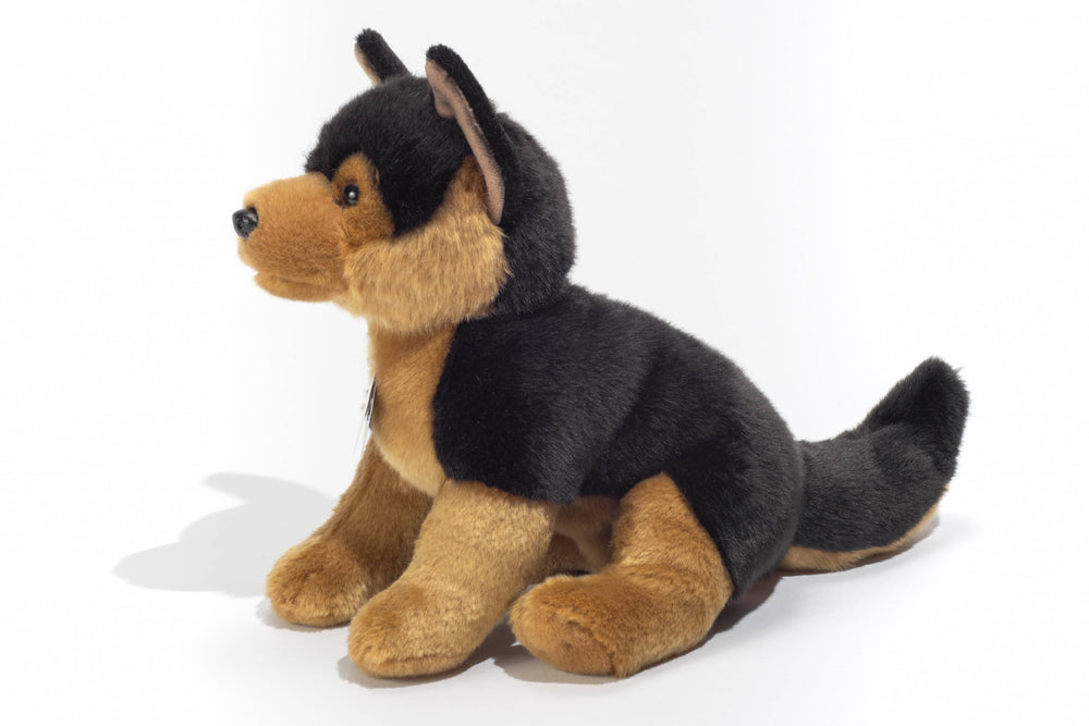 Sitzender Deutscher-Schäferhund-Welpe Plüschtier