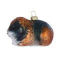 Addobbo natalizio porcellino d'India in vetro, 5,5 cm
