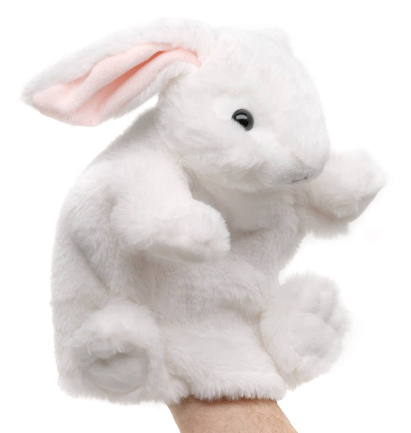 Marionnette à main lapin blanc Uni Toys