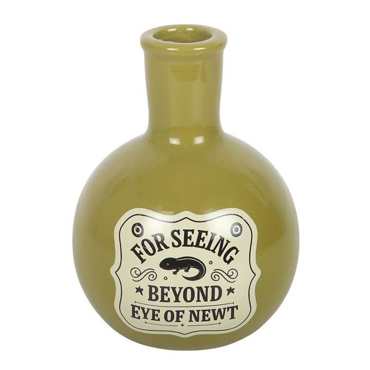 "Newt Eye" Potion Bottle — Halloween Vase and Candle Holder