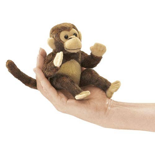 Marionnette à main Mini Singe 2738/ Mini Singe Folkmanis réaliste