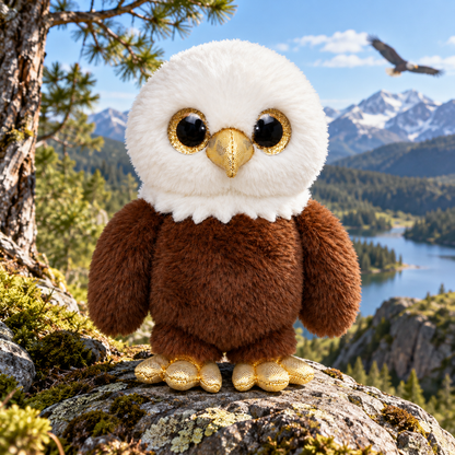 Orbys Aigle chauve en peluche