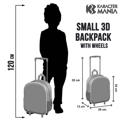 Sac à Dos 3D à Roulettes Petit Marvel Avengers « Attack »
